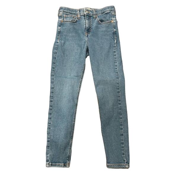 Topshop Women's Jamie High Waist Skinny Jeans Light Blue Size 28 - Picture 2 of 10